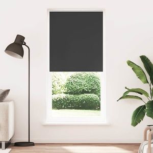 vidaXL Jaluzea opacă 84, 4x230 cm, lățime material 80 cm, negru imagine