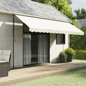 vidaXL Pânză de rezervă fald copertină, crem 4, 5 m dungi imagine