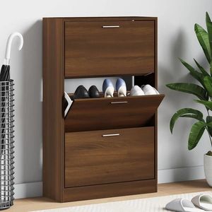 vidaXL Pantofar, stejar maro, 63x24x103 cm, lemn compozit imagine