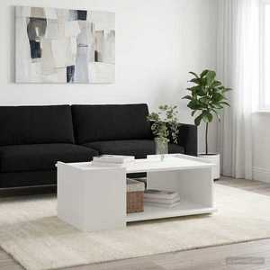 vidaXL Masă de cafea Alb 90 x 50 x 33 cm Lemn prelucrat imagine