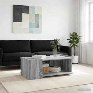 vidaXL Masă de cafea Sonoma gri 90 x 50 x 33 cm Lemn prelucrat imagine