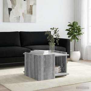 vidaXL Masă de cafea Sonoma gri 50, 5 x 50 x 33 cm Lemn prelucrat imagine