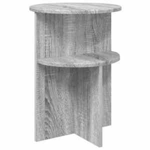 vidaXL Masă laterală Sonoma gri Ø 39, 5 x 55 cm Lemn prelucrat imagine