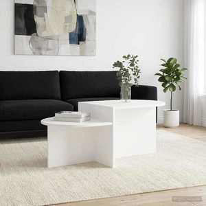 vidaXL Masă de cafea Alb 100 x 50 x 40 cm Lemn prelucrat imagine