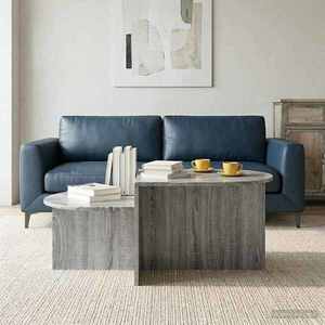 vidaXL Masă de cafea Sonoma gri 100 x 50 x 40 cm Lemn prelucrat imagine