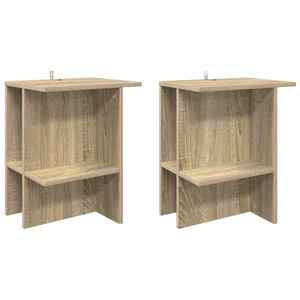 vidaXL Masă de cafea 2 pcs Stejar Sonoma 40 x 30 x 49 cm imagine
