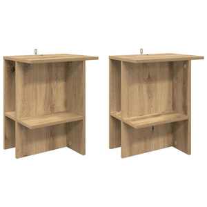 vidaXL Masă de cafea 2 pcs Stejar Artizanal 40 x 30 x 49 cm imagine