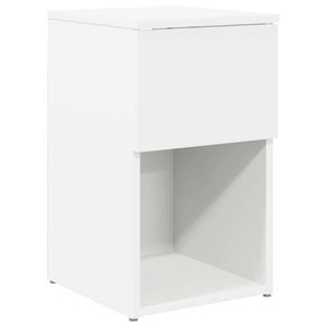 vidaXL Dulap de pat Alb 29 x 31, 5 x 49 cm Lemn prelucrat imagine