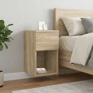 vidaXL Dulap de pat 2 pcs Stejar Sonoma 29 x 31, 5 x 49 cm imagine