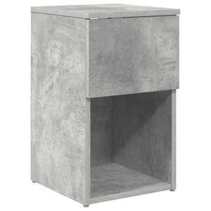 vidaXL Dulap de pat Gri Beton 29 x 31, 5 x 49 cm Lemn prelucrat imagine