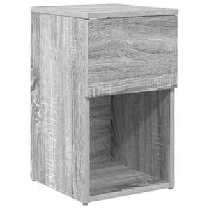 vidaXL Dulap de pat Sonoma gri 29 x 31, 5 x 49 cm Lemn prelucrat imagine
