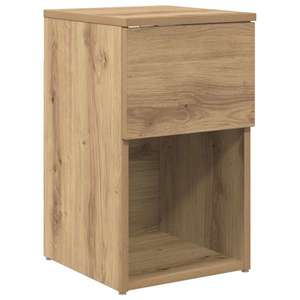 vidaXL Dulap de pat Stejar Artizanal 29 x 31, 5 x 49 cm Lemn prelucrat imagine