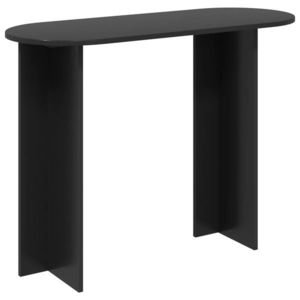 vidaXL Masă de consolă Stejar Negru 100 x 39, 5 x 75 cm Lemn prelucrat imagine