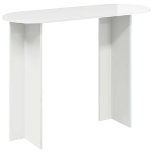 vidaXL Masă de consolă Alb foarte lucios 100 x 39, 5 x 75 cm imagine