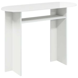vidaXL Masă de consolă Alb foarte lucios 100 x 39, 5 x 75 cm imagine