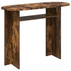 vidaXL Masă de consolă cu depozitare Stejar fumuriu 100 x 39, 5 x 75 cm imagine