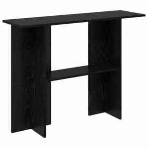 vidaXL Masă de consolă Stejar Negru 100 x 30 x 75 cm Lemn prelucrat imagine