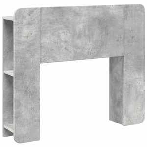 vidaXL Tablă de pat cu sertar cu depozitare Gri Beton Lemn prelucrat imagine