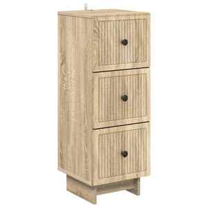 vidaXL Dulap cu sertare Stejar Sonoma 33 x 34, 5 x 90 cm Lemn prelucrat imagine