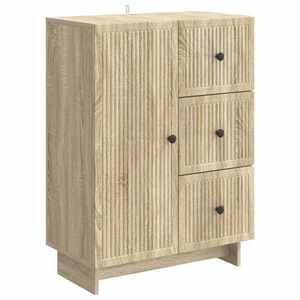 vidaXL Bufet cu sertar Stejar Sonoma 66 x 34, 5 x 90 cm Lemn prelucrat imagine