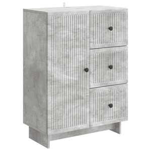 vidaXL Bufet cu sertar Gri Beton 66 x 34, 5 x 90 cm Lemn prelucrat imagine