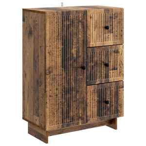 vidaXL Bufet cu sertar Lemn vechi 66 x 34, 5 x 90 cm Lemn prelucrat imagine