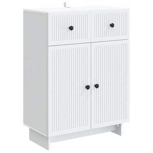 vidaXL Bufet cu sertar Alb 66 x 34, 5 x 90 cm Lemn prelucrat imagine