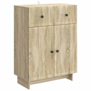 vidaXL Bufet cu sertar Stejar Sonoma 66 x 34, 5 x 90 cm Lemn prelucrat imagine