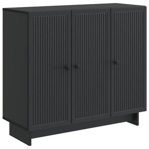 vidaXL Bufet Negru 89 x 34, 5 x 80 cm Lemn prelucrat imagine