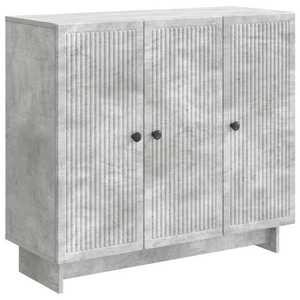 vidaXL Bufet Gri Beton 89 x 34, 5 x 80 cm Lemn prelucrat imagine