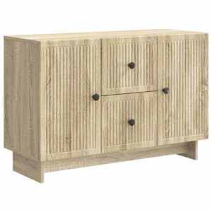 vidaXL Bufet cu sertar Stejar Sonoma 89 x 34, 5 x 60 cm Lemn prelucrat imagine