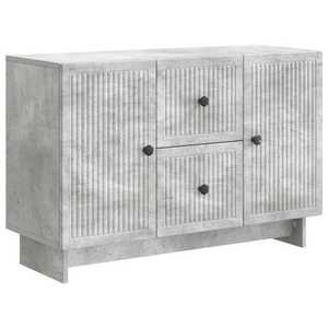 vidaXL Bufet cu sertar Gri Beton 89 x 34, 5 x 60 cm Lemn prelucrat imagine