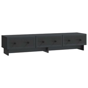 vidaXL Cabinet TV cu sertar Negru 147 x 34, 5 x 30 cm Lemn prelucrat imagine