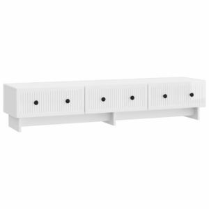 vidaXL Cabinet TV Alb foarte lucios 147 x 34, 5 x 30 cm Lemn prelucrat imagine