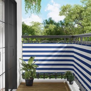 vidaXL Ecran de balcon Albastru și Alb 100 x 800 cm Material Oxford imagine