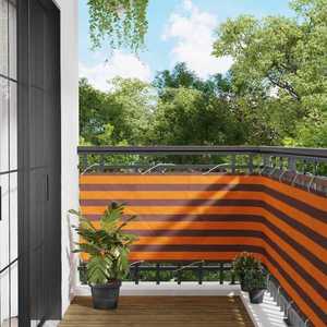 vidaXL Ecran de balcon Portocalie și maro 75 x 200 cm imagine