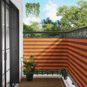 vidaXL Ecran de balcon Portocalie și maro 110 x 400 cm Material Oxford imagine