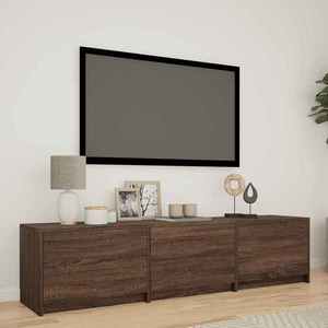 vidaXL Mobilier TV cu LED Stejar maro 165 x 34 x 40 cm Lemn prelucrat imagine