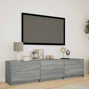 vidaXL Mobilier TV cu LED Sonoma gri 165 x 34 x 40 cm Lemn prelucrat imagine