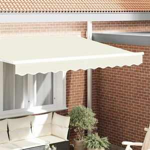 vidaXL Înlocuire pentru faldurile de awning Crem 230 x 20 cm Poliester imagine