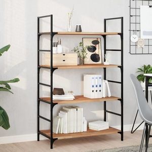 vidaXL Rafturi suspendate 4 buc. 100x40x2cm lemn masiv acacia netratat imagine
