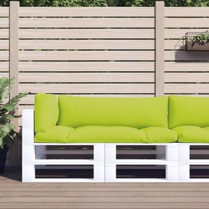 vidaXL Perne de paleți, 3 buc, verde aprins, material textil imagine