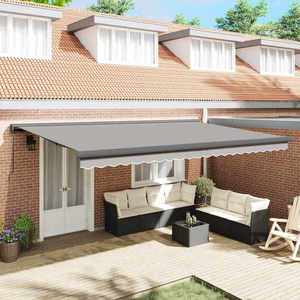 vidaXL Cortina Retractabilă Gri deschis 500 × 300 cm Stofă și Metal imagine