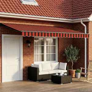 vidaXL Cort electric retractabil Portocaliu, Negru, Galben, Antracit imagine