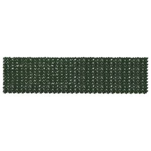 vidaXL Ecran de balcon cu frunze Verde închis 400 x 100 cm imagine