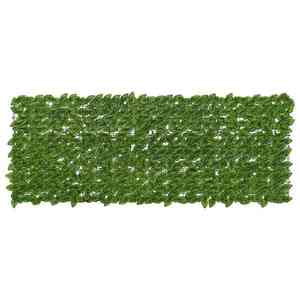 vidaXL Ecran de balcon cu frunze Verde și galben 200 x 75 cm imagine