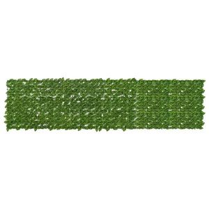 vidaXL Ecran de balcon cu frunze Verde și galben 300 x 75 cm imagine