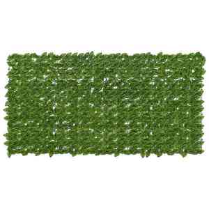 vidaXL Ecran de balcon cu frunze Verde și galben 200 x 100 cm imagine