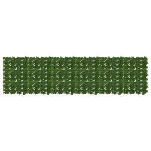 vidaXL Ecran de balcon cu frunze Verde 300 x 75 cm imagine