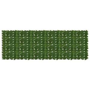 vidaXL Ecran de balcon cu frunze Verde 300 x 100 cm imagine